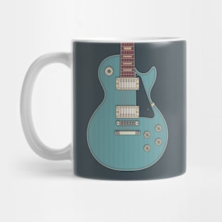 Faded Pelham Blue Rock LP Guitar Mug